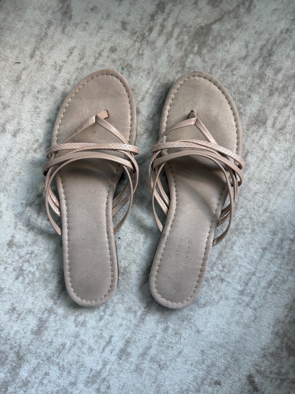 Lauren Conrad Woven Strap Women's Sandals in Cream